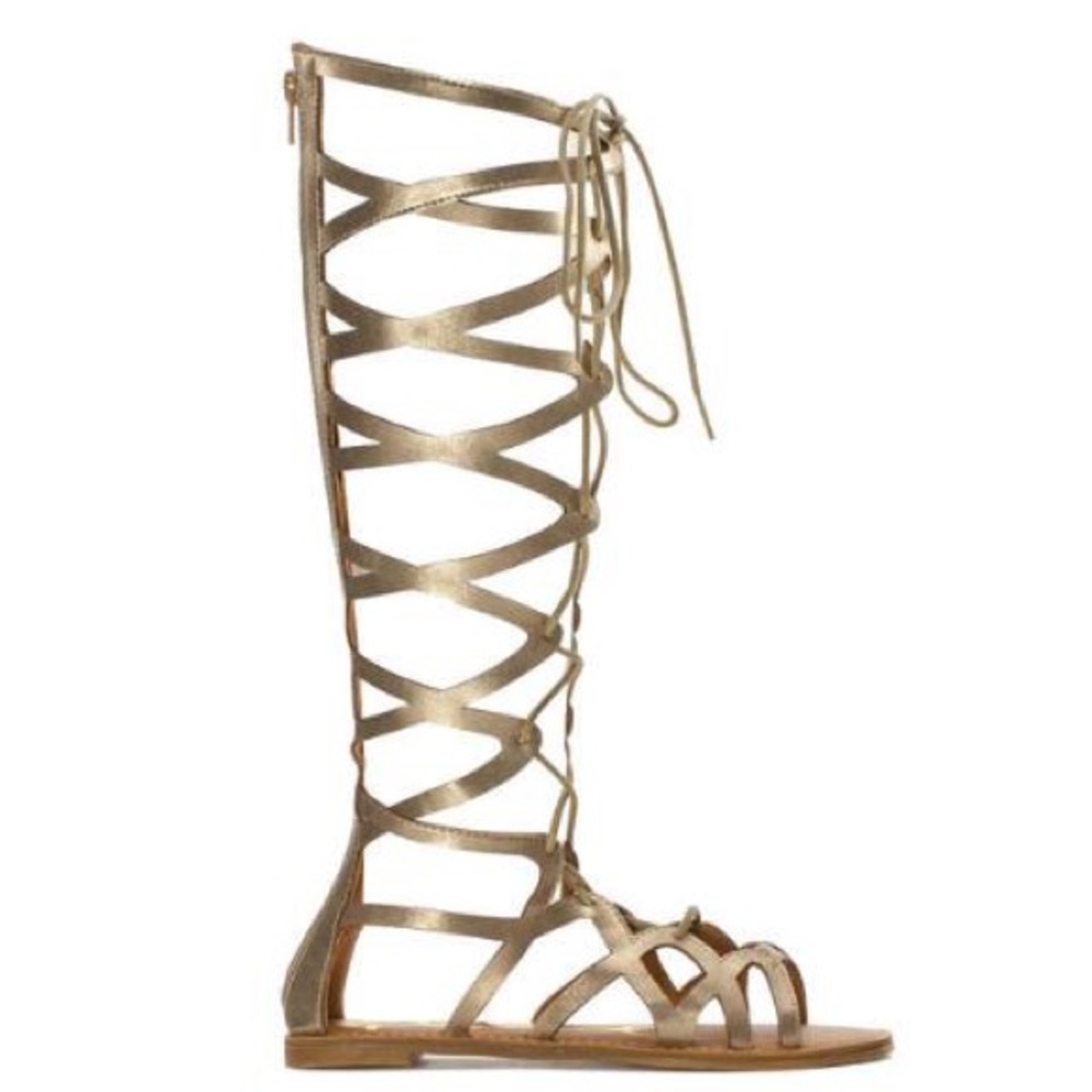 NIB tall gladiator sandals